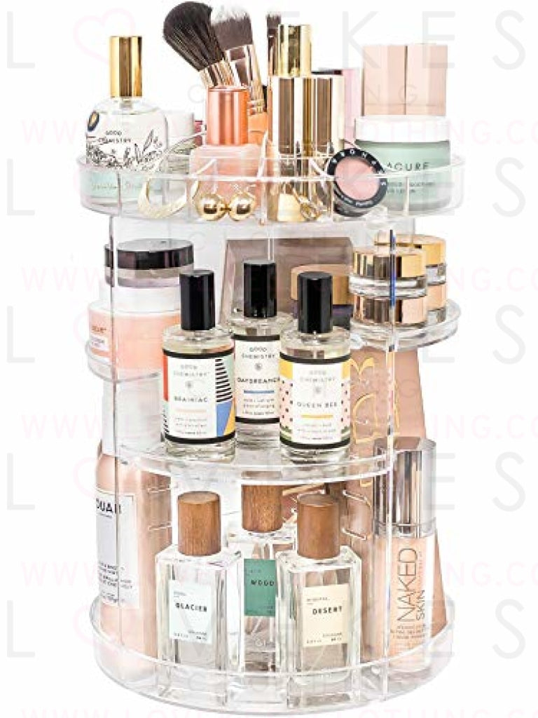 360 Rotating Makeup Organizer Bathroom Storage Organization Vanity