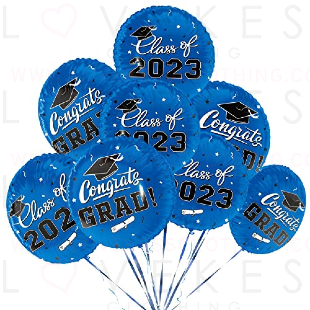 Teal 2024 Graduation Decorations Congrats Grad Backdrop Graduation Hanging  Swirls Photo Props Star Balloons for Class
