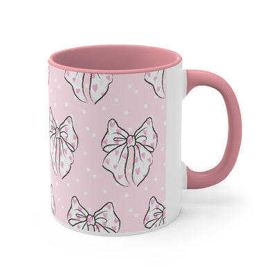 Coquette Pink Bow Ceramic Mug