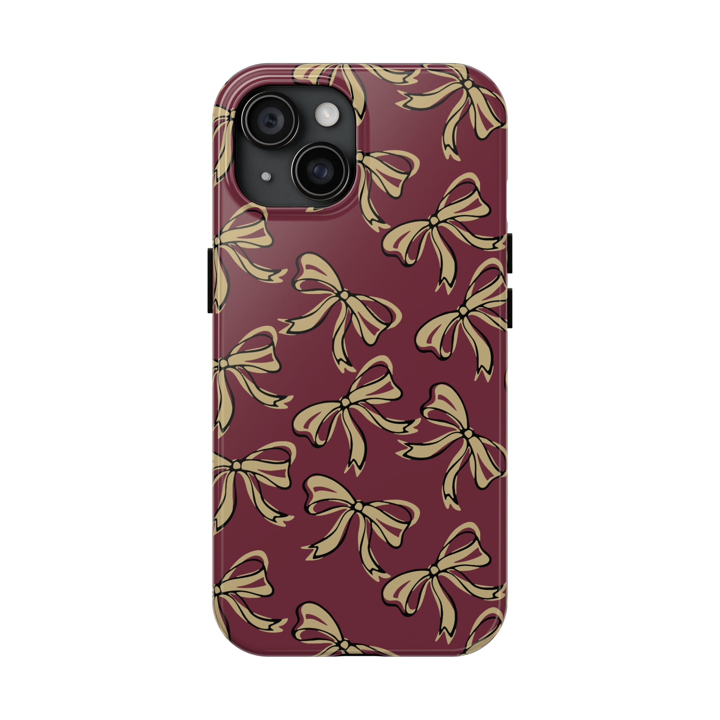 Small Bow FSU Phone Case - Burgandy