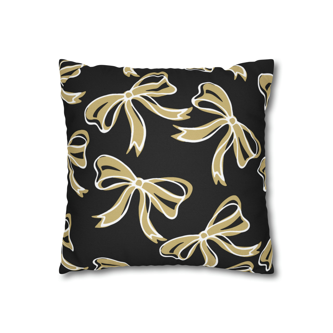 Trendy Bow College Pillow Cover - Dorm Pillow, Graduation Gift, Bed Party Gift, Acceptance Gift, College Gift, CU Boulder, UCF, Wake Forest,