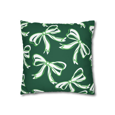 Trendy Bow College Pillow Cover - Dorm Pillow,Graduation Gift,Bed Party Gift,Acceptance Gift,College Gift, Binghamton Bearcats, BING