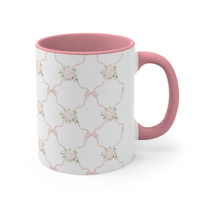 Coquette Black with Pink Bow Ceramic Mug