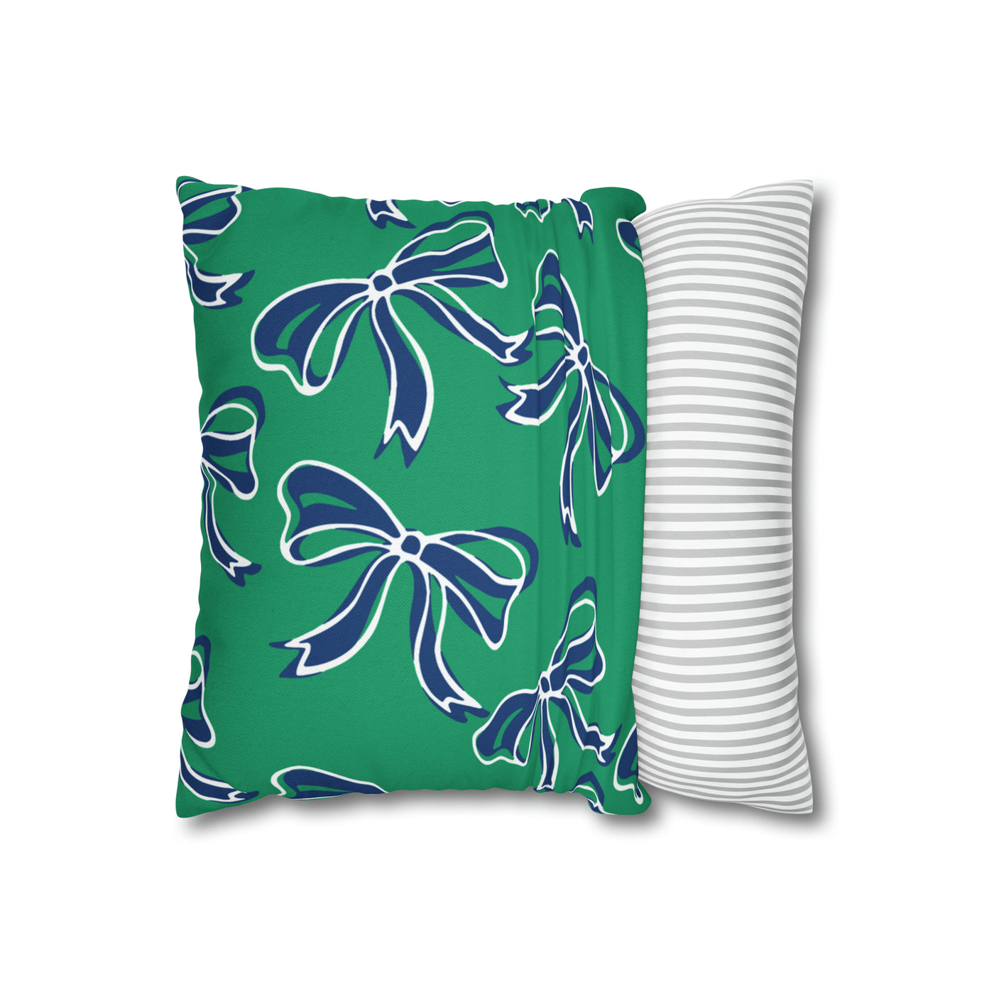 Trendy Bow College Pillow Cover - Dorm Pillow, Graduation Gift, Bed Party Gift, Acceptance Gift, College Gift, Florida Gulf Coast, FGCU