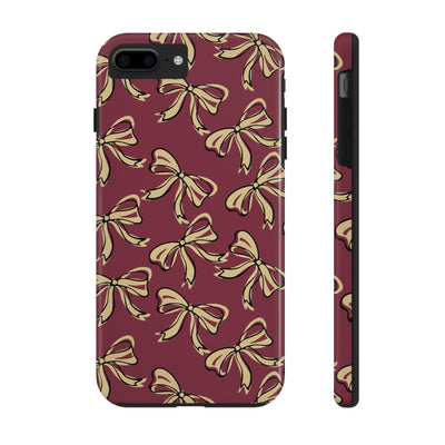 Small Bow FSU Phone Case - Burgandy