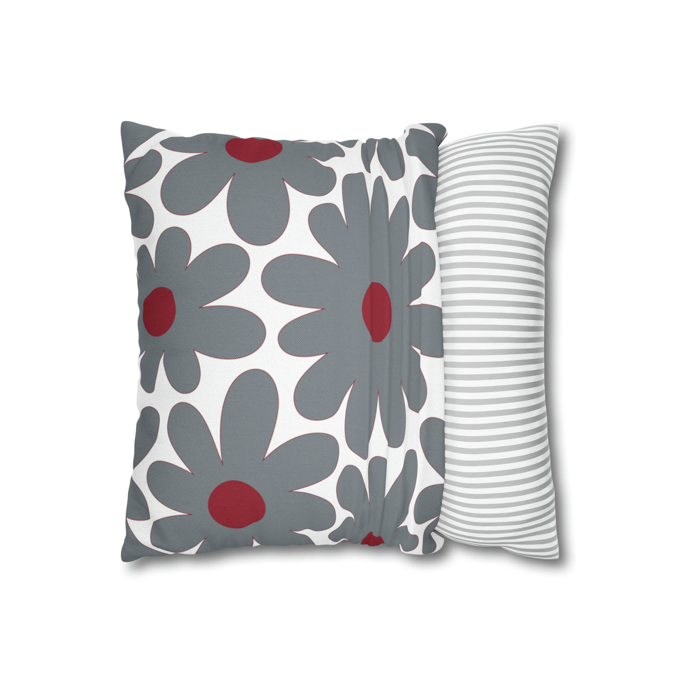 Two Color Double Sided Groovy Flower Pillow - College Dorm Pillow - Bed Party Pillow - Alabama