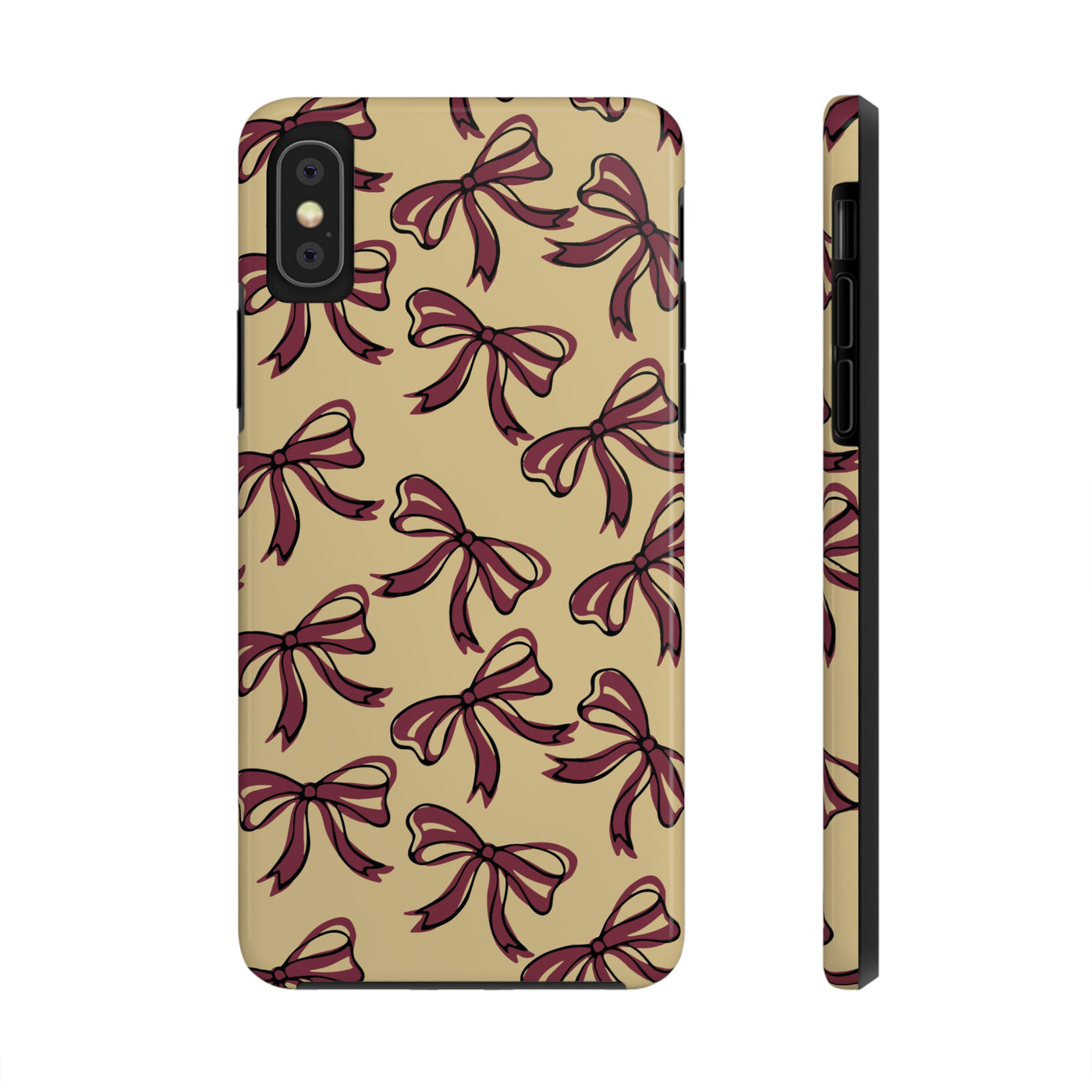 Small Bow FSU Phone Case - Gold