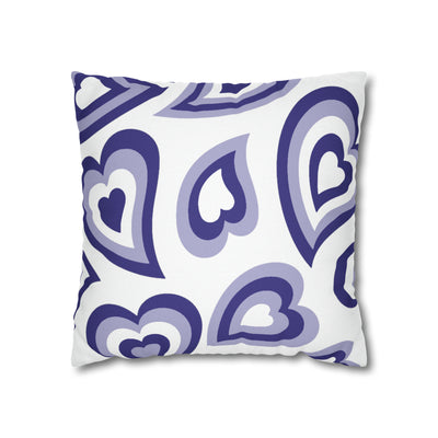 Retro Heart Pillow - Purple & White, Heart Pillow, Hearts, Valentine's Day, Northwestern, Bed Party Pillow, Sleepaway Camp Pillow, Camp