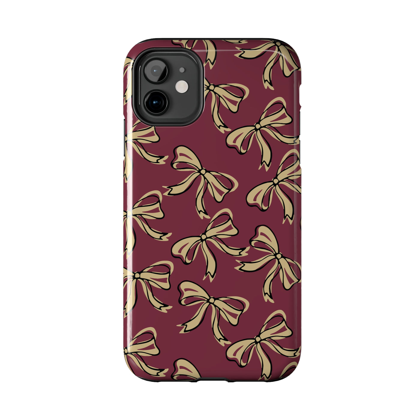 Small Bow FSU Phone Case - Burgandy