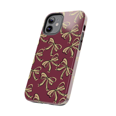 Small Bow FSU Phone Case - Burgandy