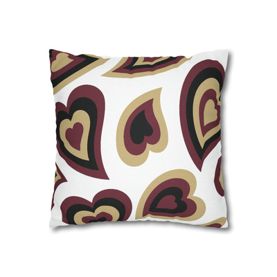 Retro Heart Pillow - garnet & gold, Heart Pillow, Hearts, Valentine's Day, FSU, Elon, Boston College, Bed Party Pillow, Camp, dorm decor,