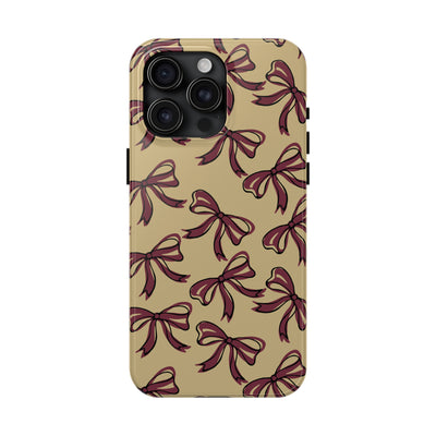 Small Bow FSU Phone Case - Gold