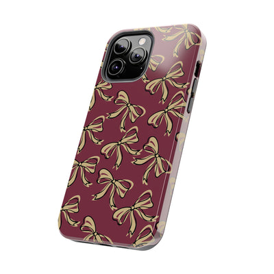 Small Bow FSU Phone Case - Burgandy