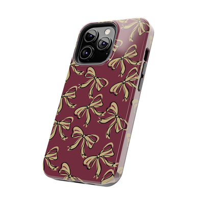 Small Bow FSU Phone Case - Burgandy