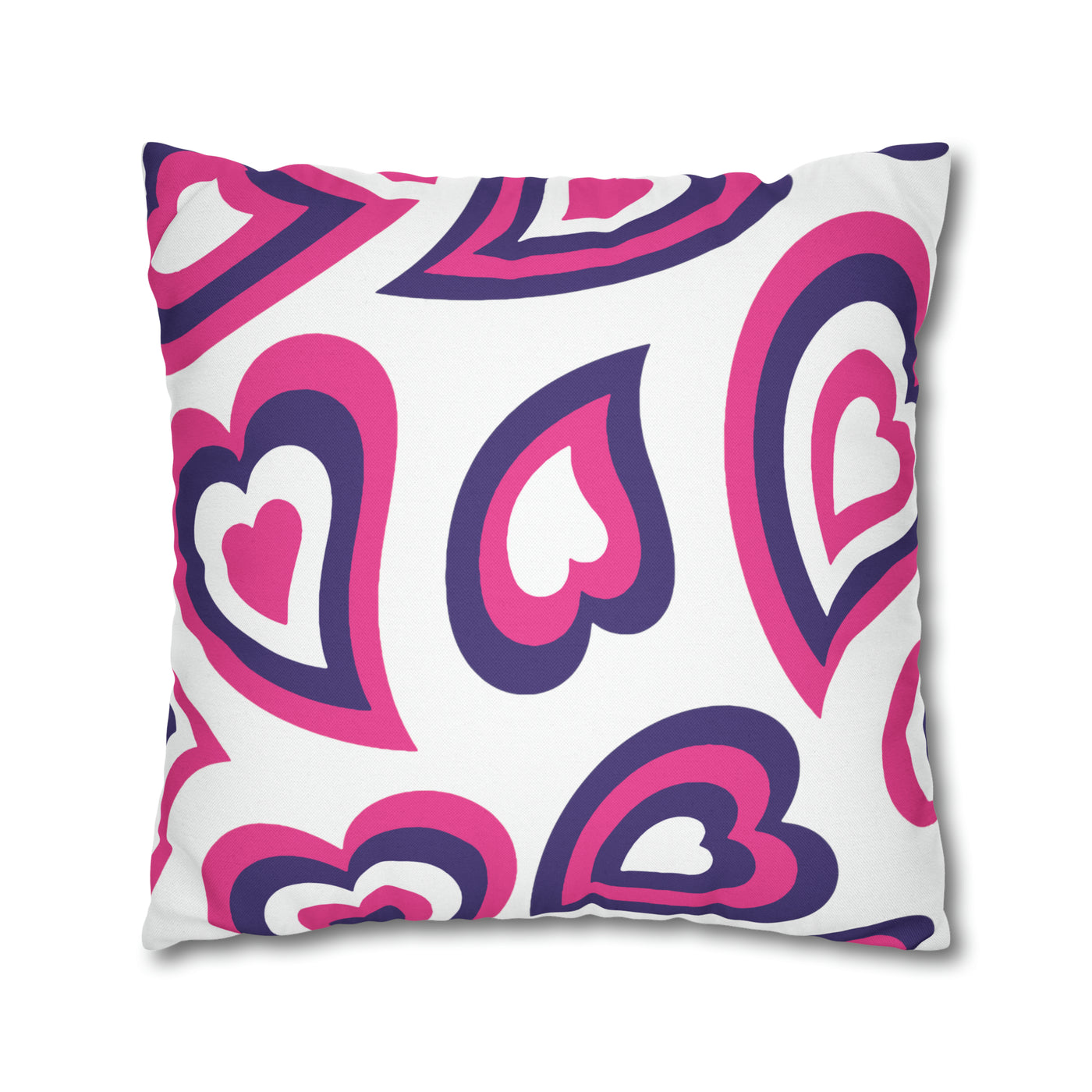 Retro Heart Pillow - Pink & Purple, Heart Pillow, Hearts, Valentine's Day, Sleepaway Camp Pillow, Camp Matoaka, Camp Pillow, Playroom Pillow