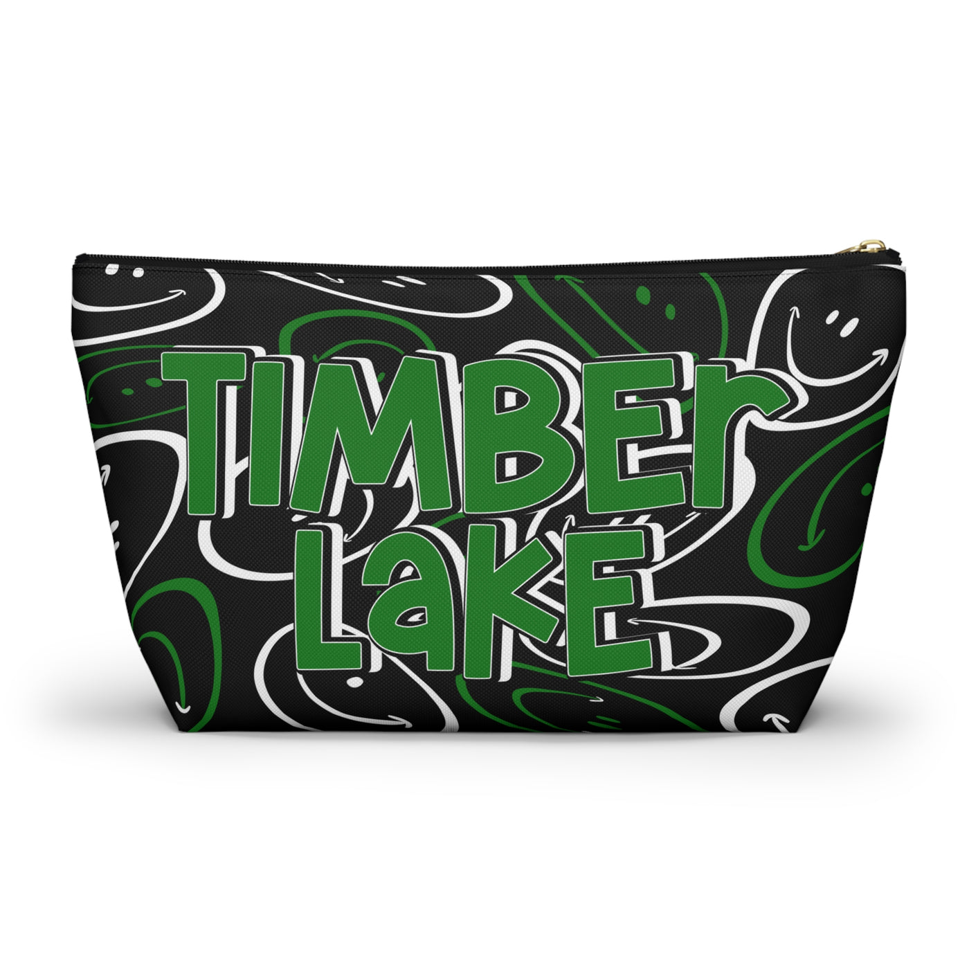 Timber Lake Smiley Face Makeup Bag
