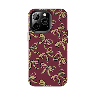 Small Bow FSU Phone Case - Burgandy