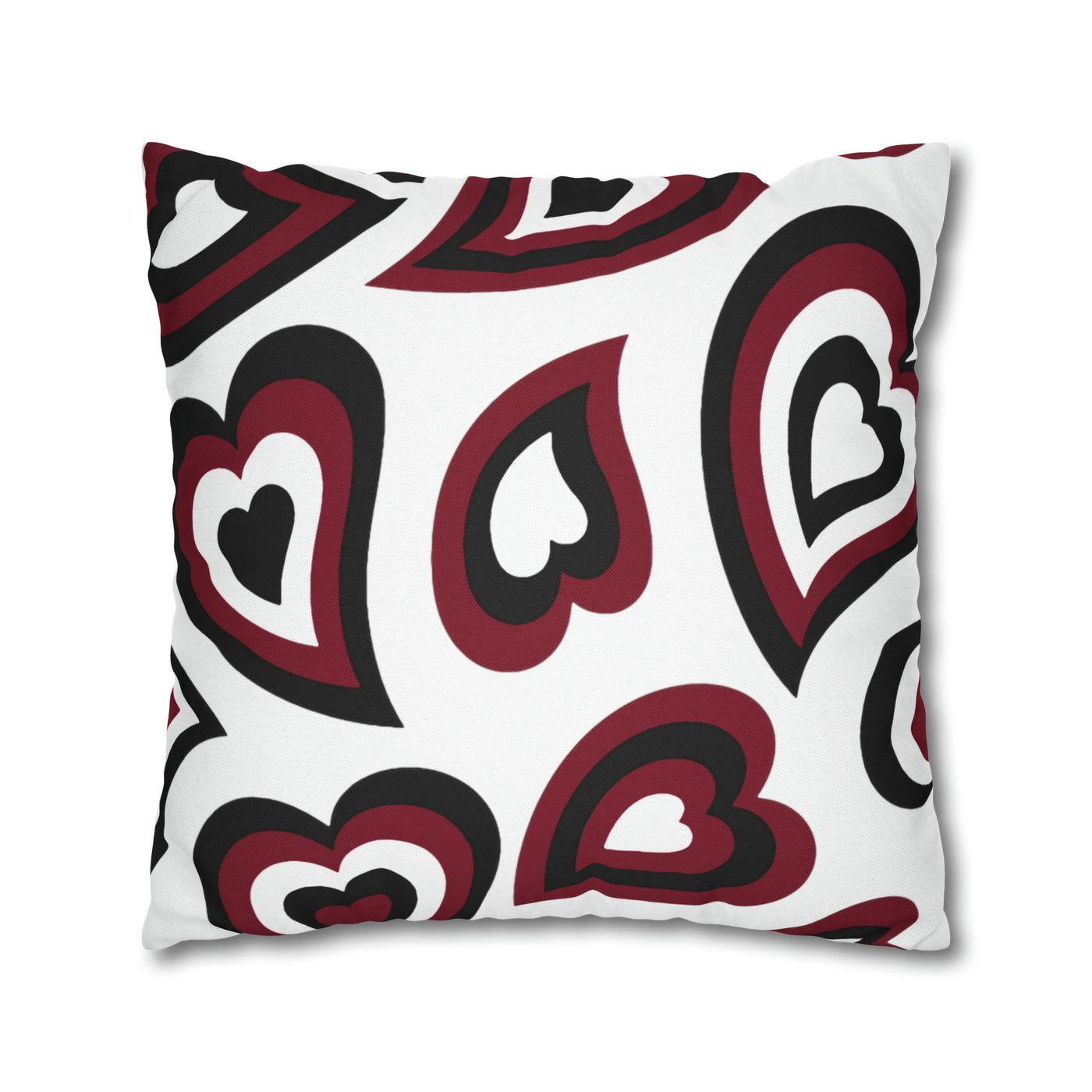 Retro Heart Pillow - Garnet & Black, Heart Pillow, Hearts, Valentine's Day, South Carolina Gamecocks, Bed Party Pillow,Sleepaway Camp Pillow