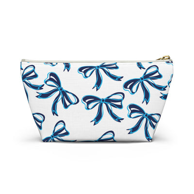 Trendy Bow Makeup Bag - Graduation Gift, Bed Party Gift, Acceptance Gift, College Gift, VIllanova, Penn State, UConn, Tarheels, UNC