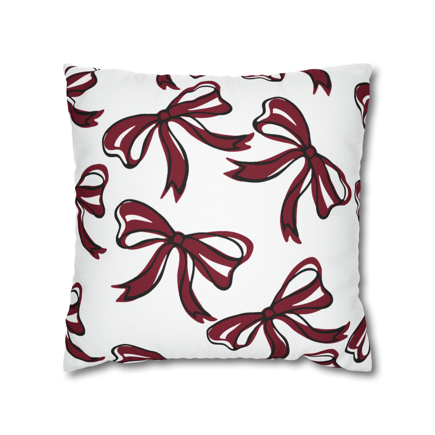 Trendy Bow College Pillow Cover - Dorm Pillow, Graduation Gift,Bed Party Gift,Acceptance Gift,College Gift, South Carolina, Gamecocks, USC
