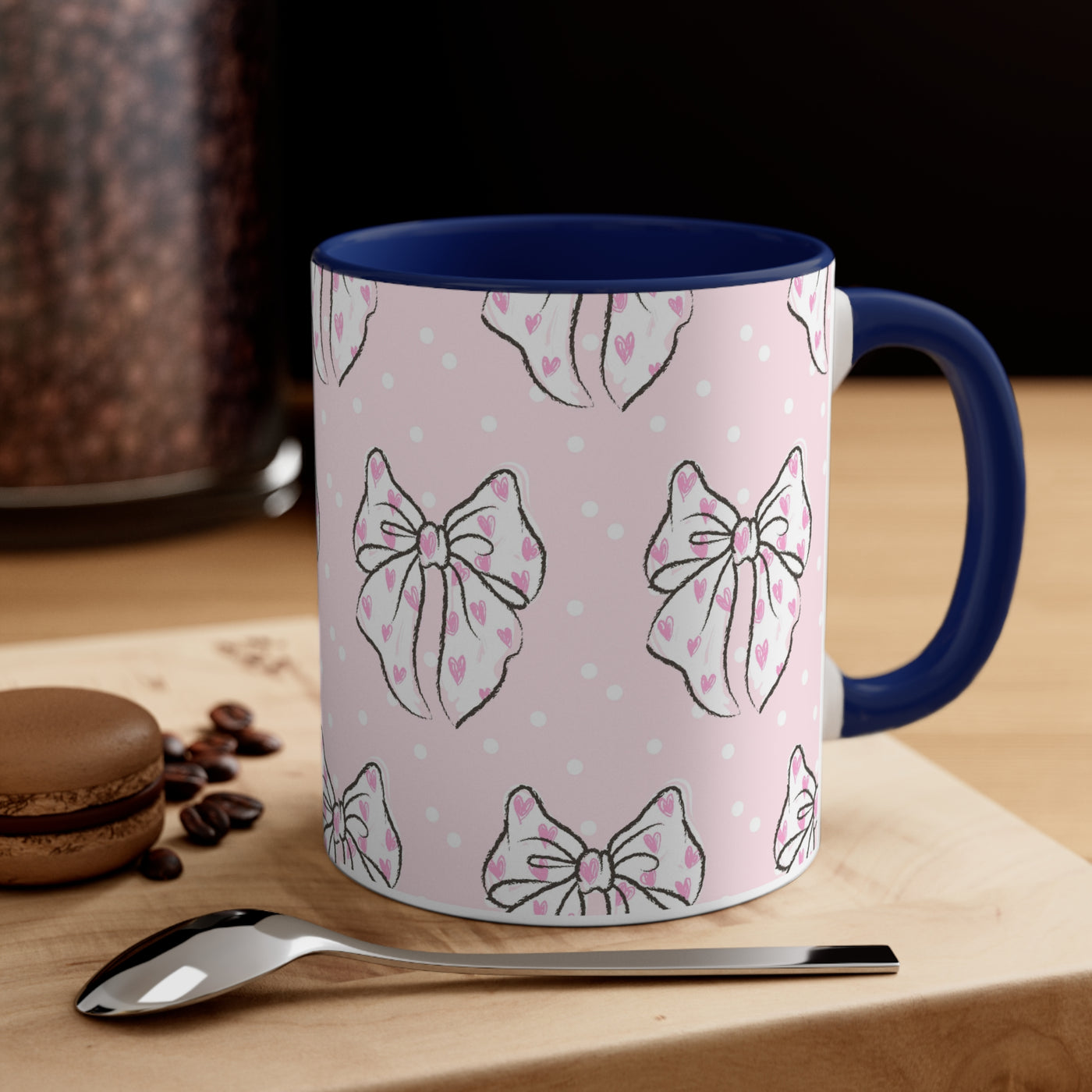 Coquette Pink Bow Ceramic Mug