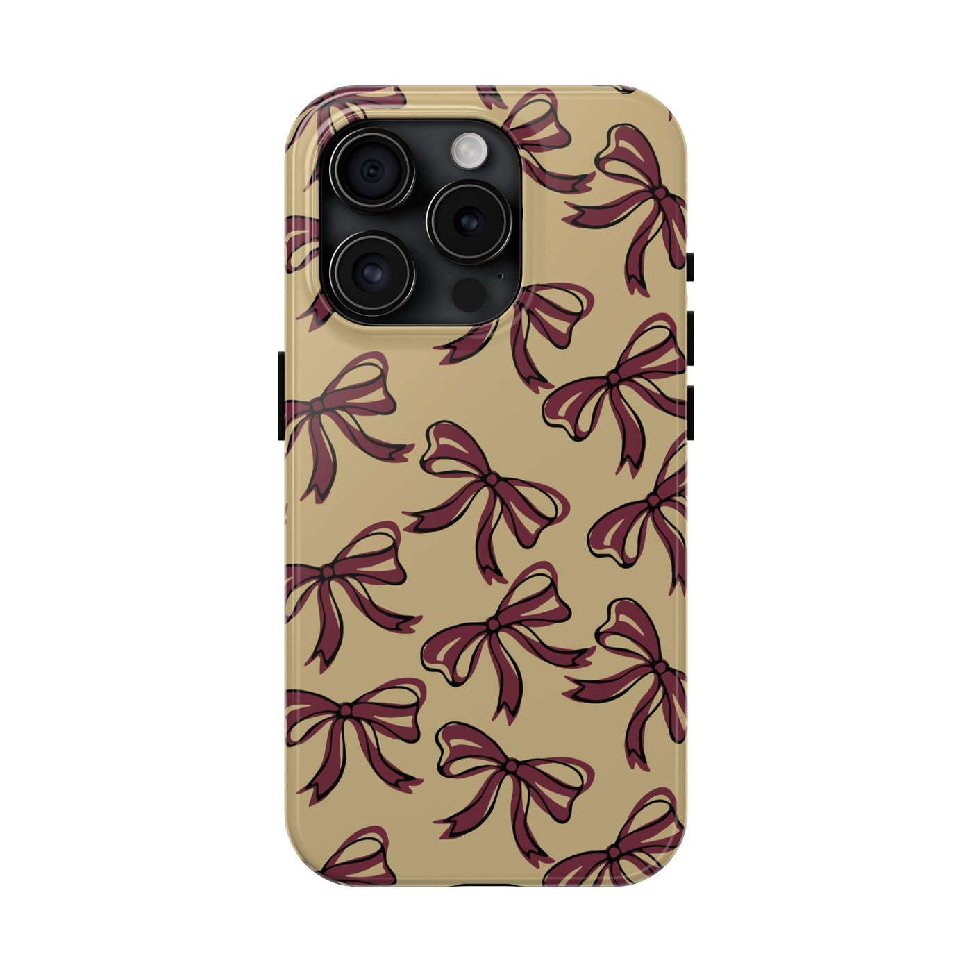 Small Bow FSU Phone Case - Gold