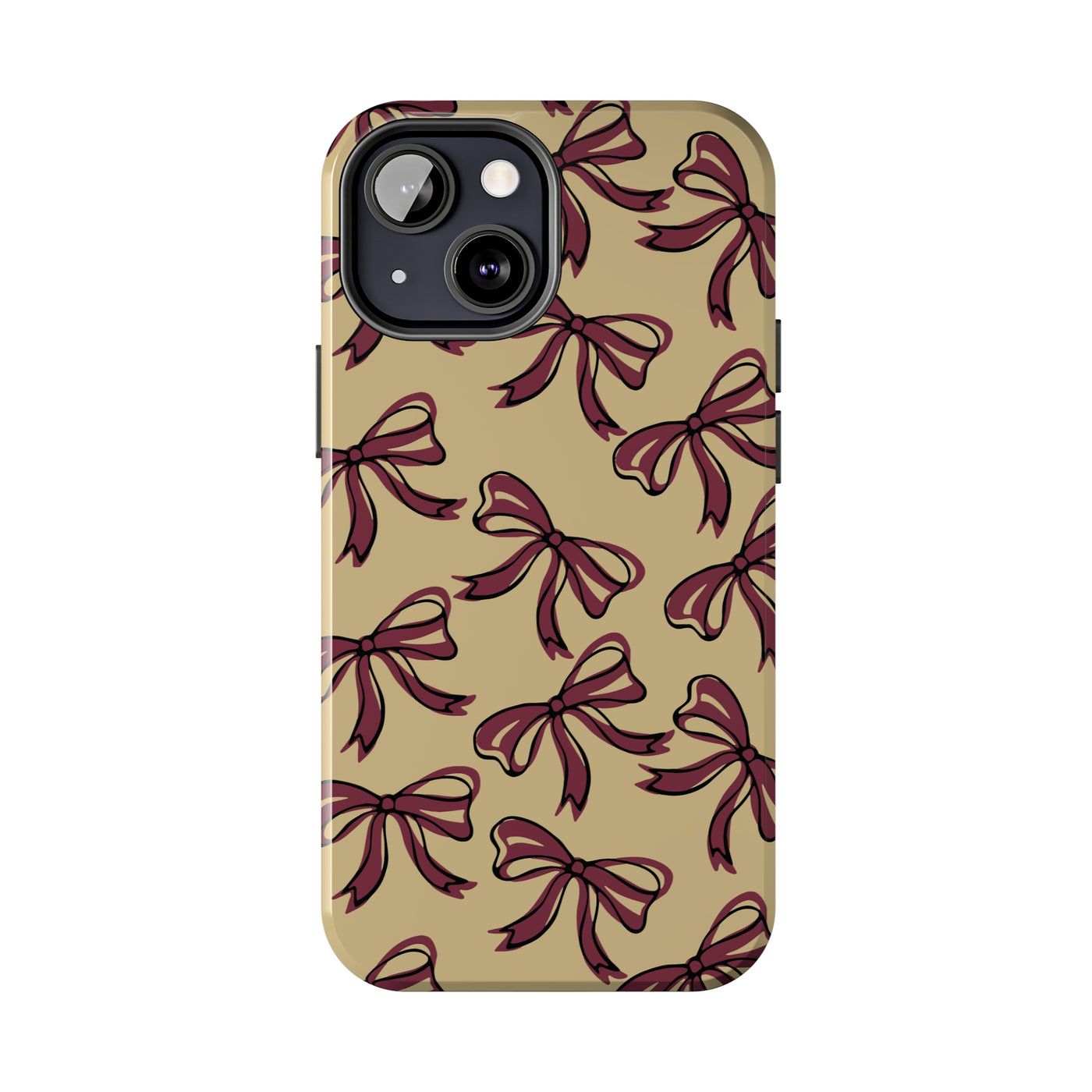 Small Bow FSU Phone Case - Gold