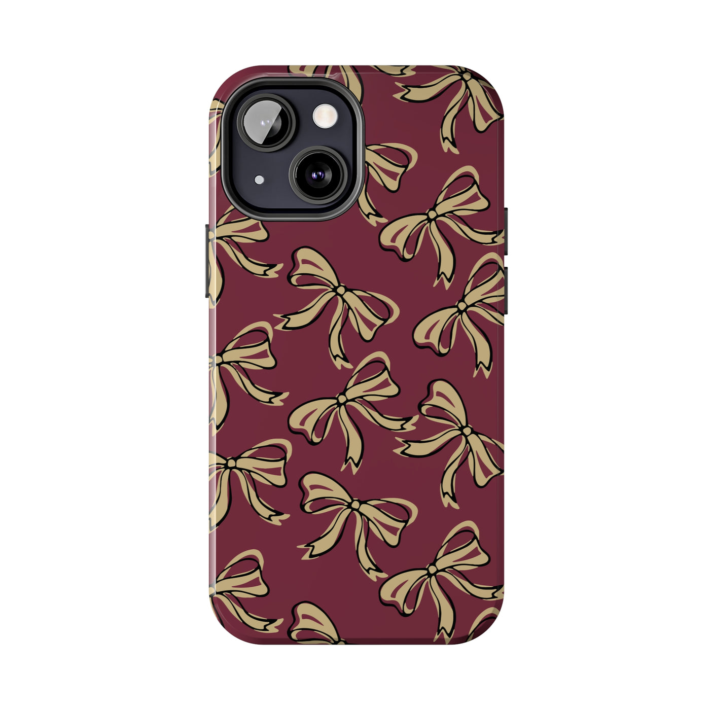 Small Bow FSU Phone Case - Burgandy