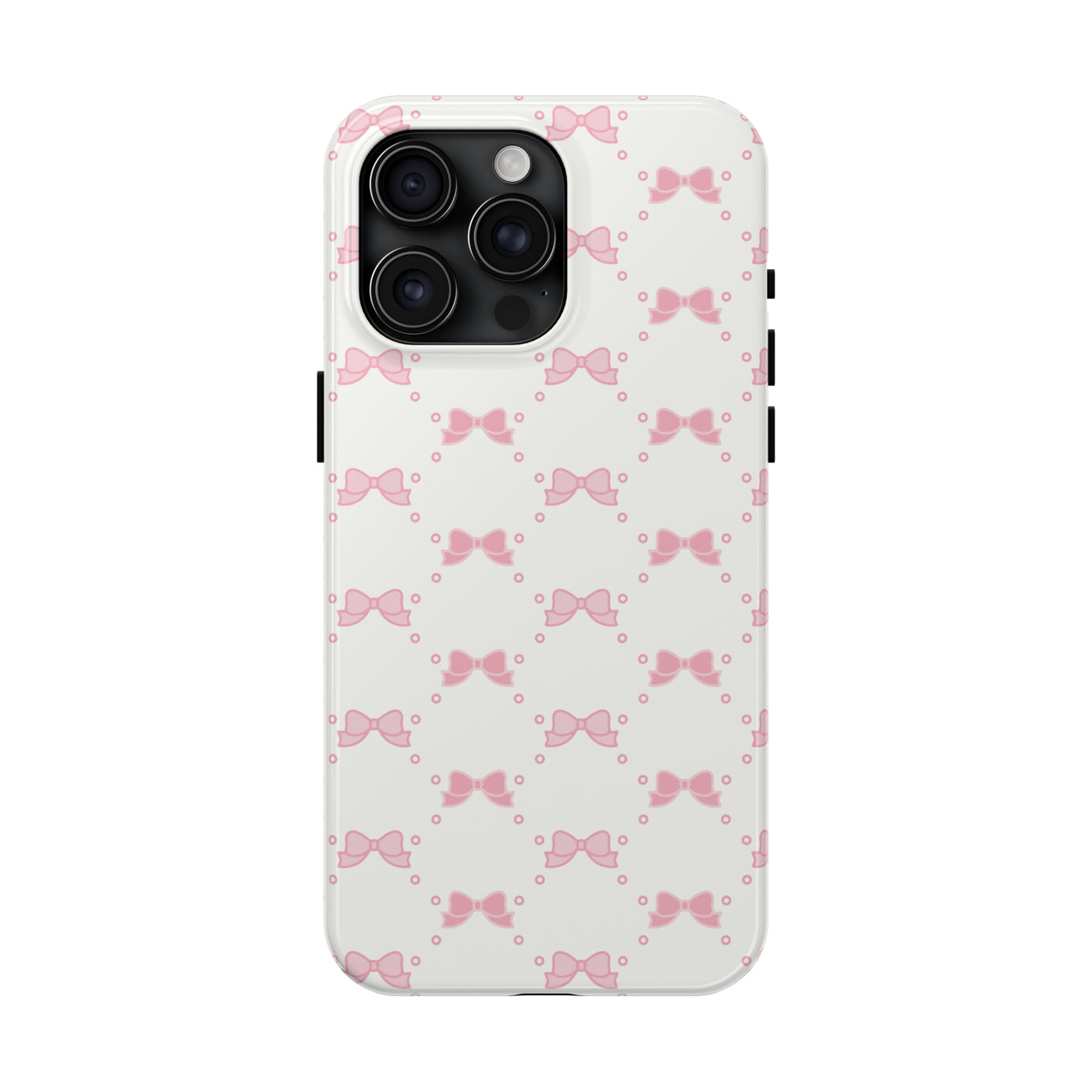 Pink Bow Phone Case, Bed Party Bow Iphone case, Bow Phone Case, College Case, Bow Gift - Bow Aesthetic, Pink Bow, Coquette Aesthetic,