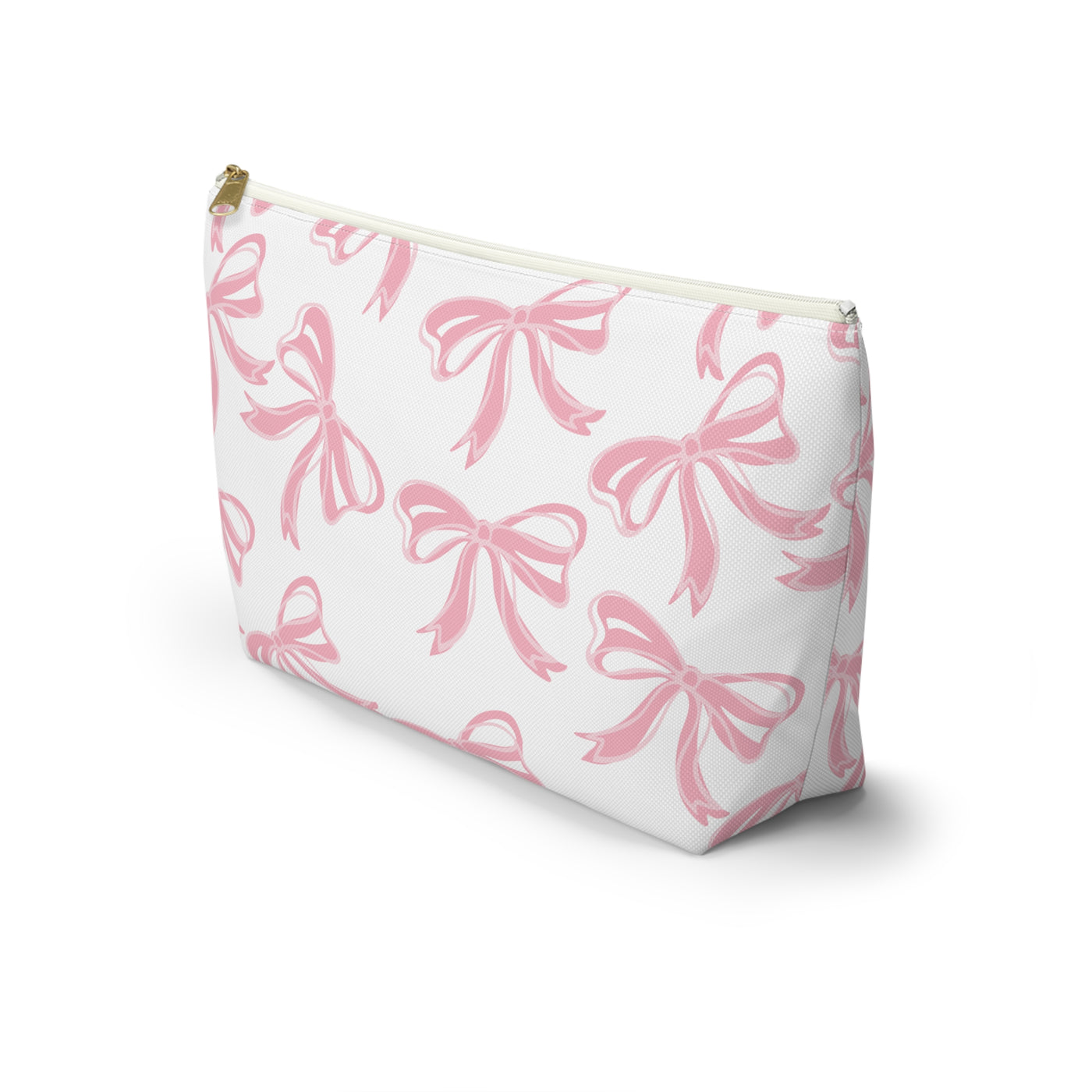 Coquette Pink Bow Monogram Makeup Bag,  Blue French Toile Makeup Bag, Coquette Accessories, Pink Accessories, Pink Coquette Makeup Bag