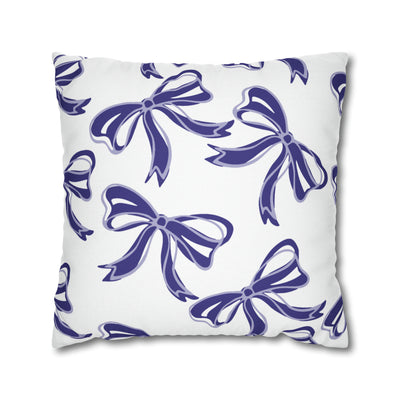 Trendy Bow College Pillow Cover - Dorm Pillow, Graduation Gift, Bed Party Gift, Acceptance Gift, College Gift, Northwestern, High Point