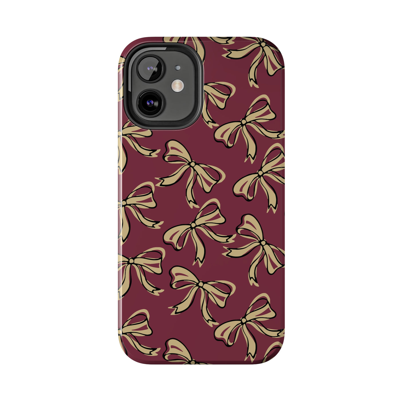 Small Bow FSU Phone Case - Burgandy