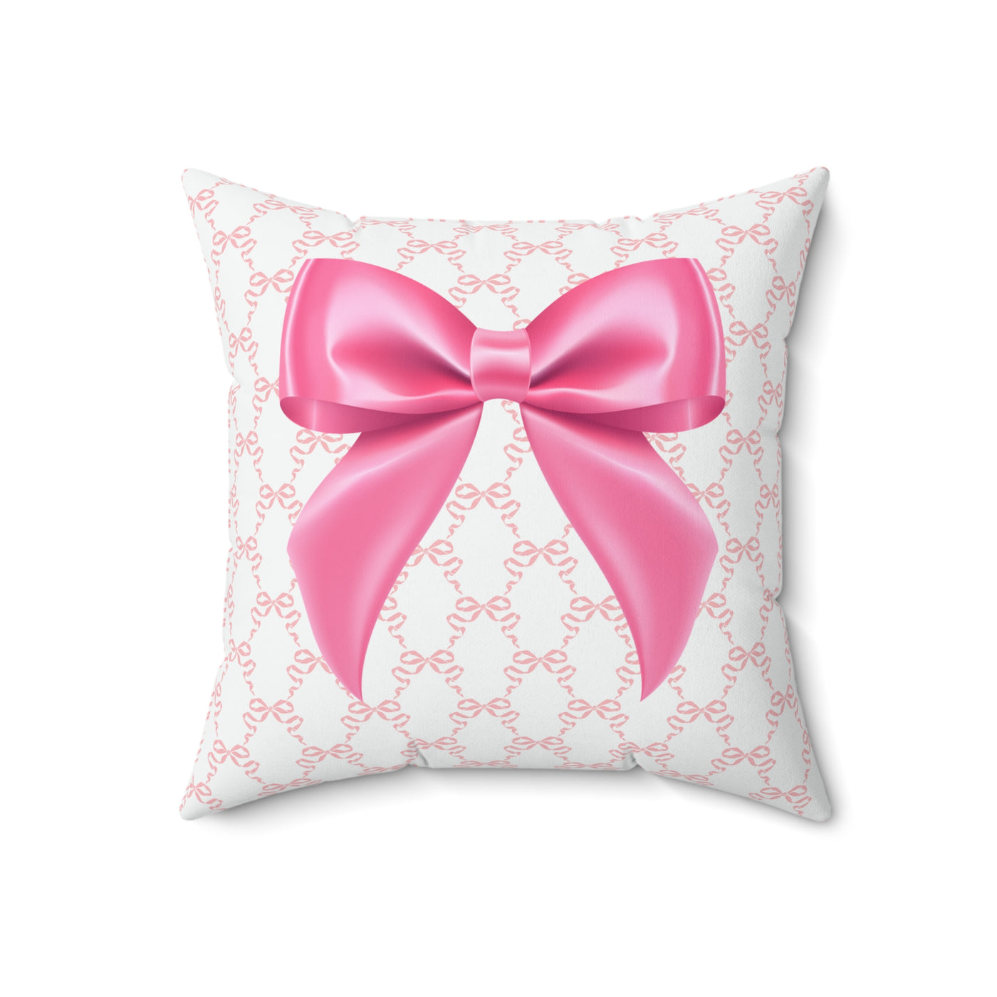 Pink Coquette Bow Pillow Cover Only