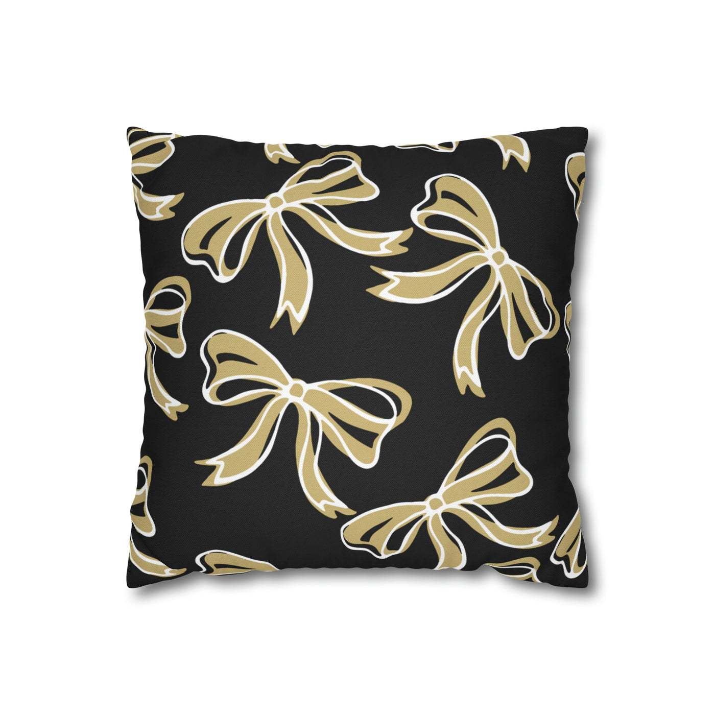 Trendy Bow College Pillow Cover - Dorm Pillow, Graduation Gift, Bed Party Gift, Acceptance Gift, College Gift, CU Boulder, UCF, Wake Forest,