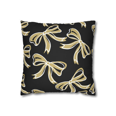 Trendy Bow College Pillow Cover - Dorm Pillow, Graduation Gift, Bed Party Gift, Acceptance Gift, College Gift, CU Boulder, UCF, Wake Forest,