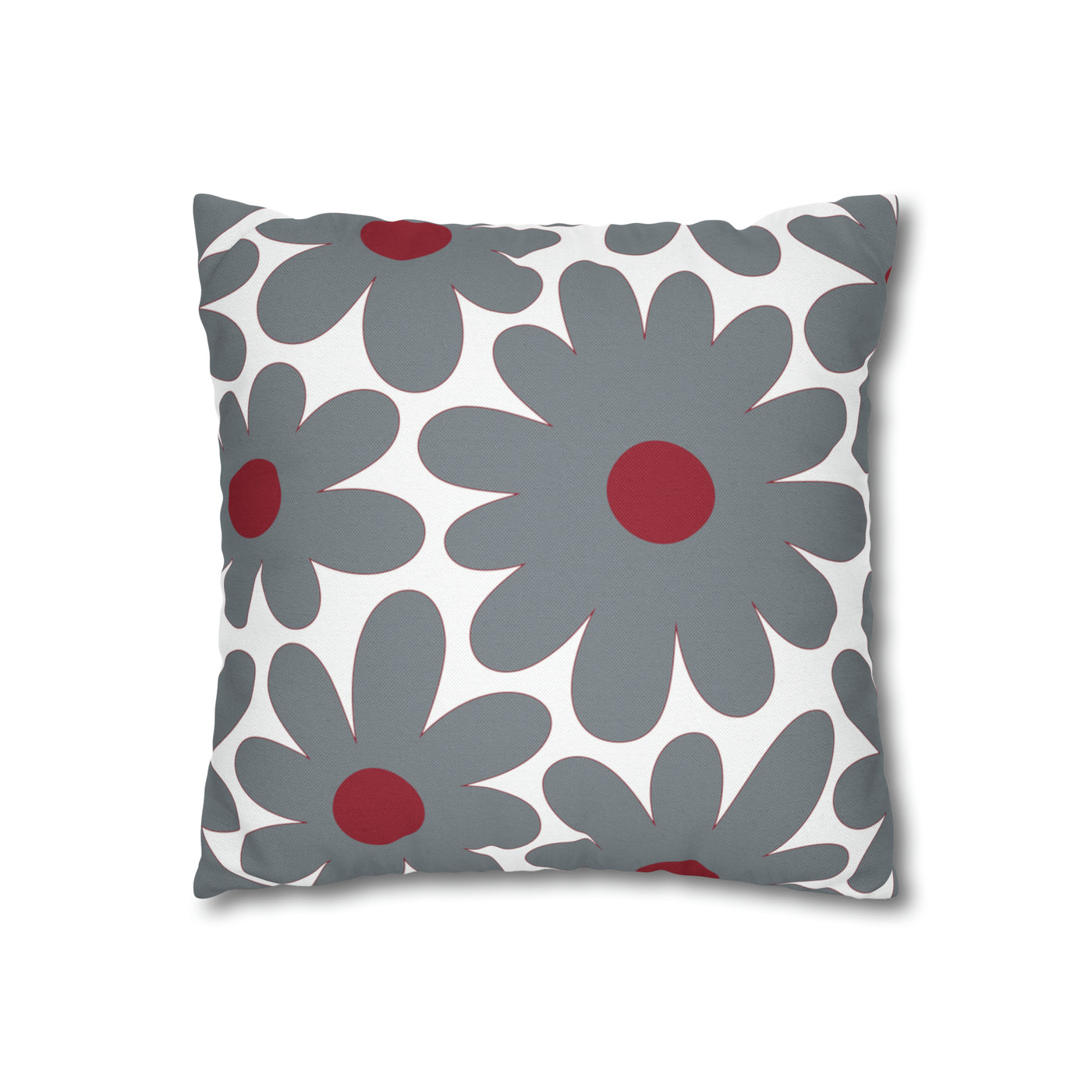 Two Color Double Sided Groovy Flower Pillow - College Dorm Pillow - Bed Party Pillow - Alabama