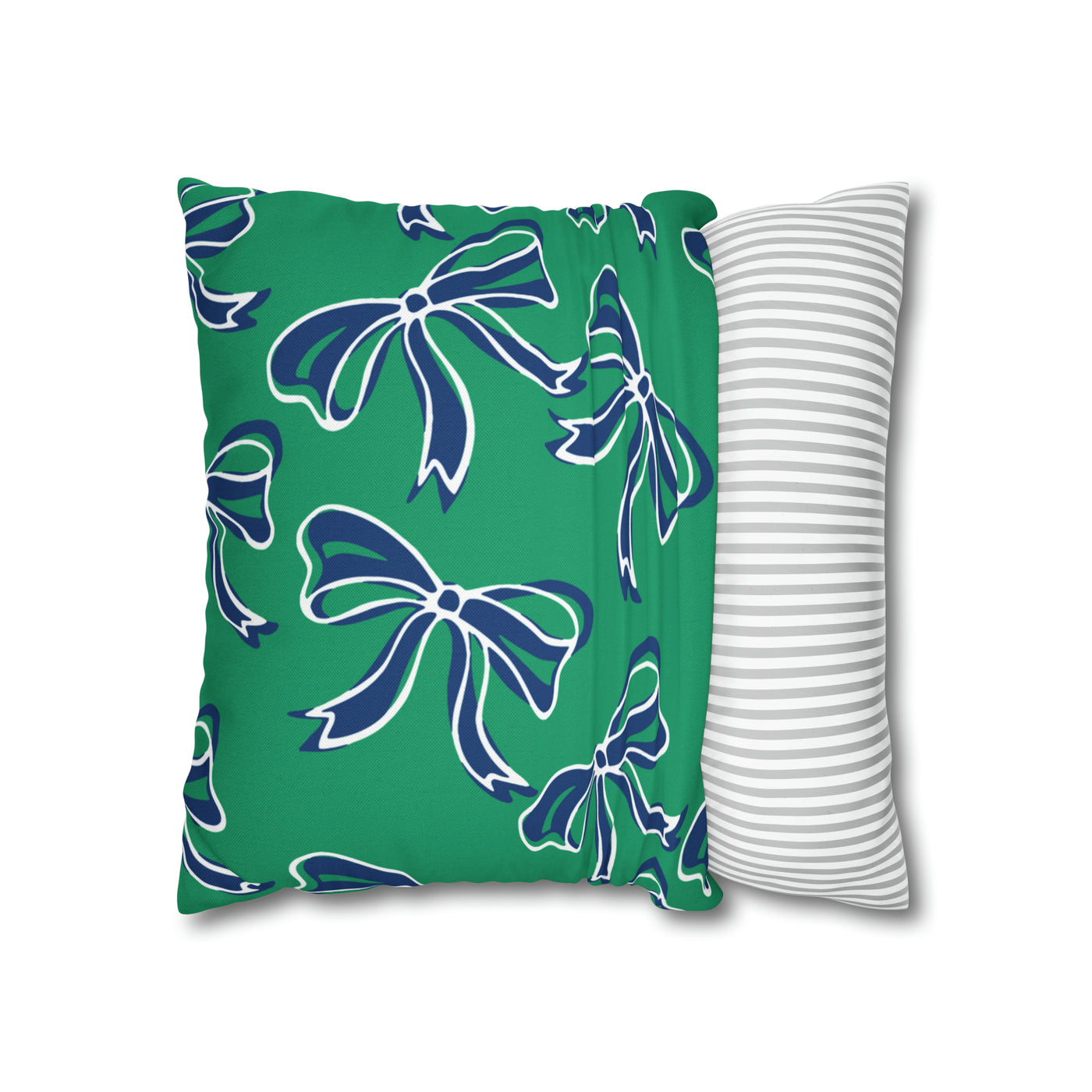 Trendy Bow College Pillow Cover - Dorm Pillow, Graduation Gift, Bed Party Gift, Acceptance Gift, College Gift, Florida Gulf Coast, FGCU