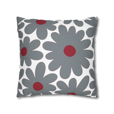 Two Color Double Sided Groovy Flower Pillow - College Dorm Pillow - Bed Party Pillow - Alabama