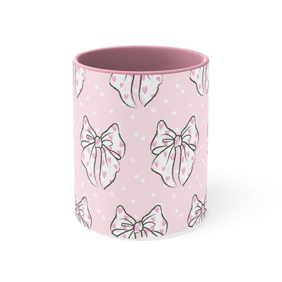 Coquette Pink Bow Ceramic Mug