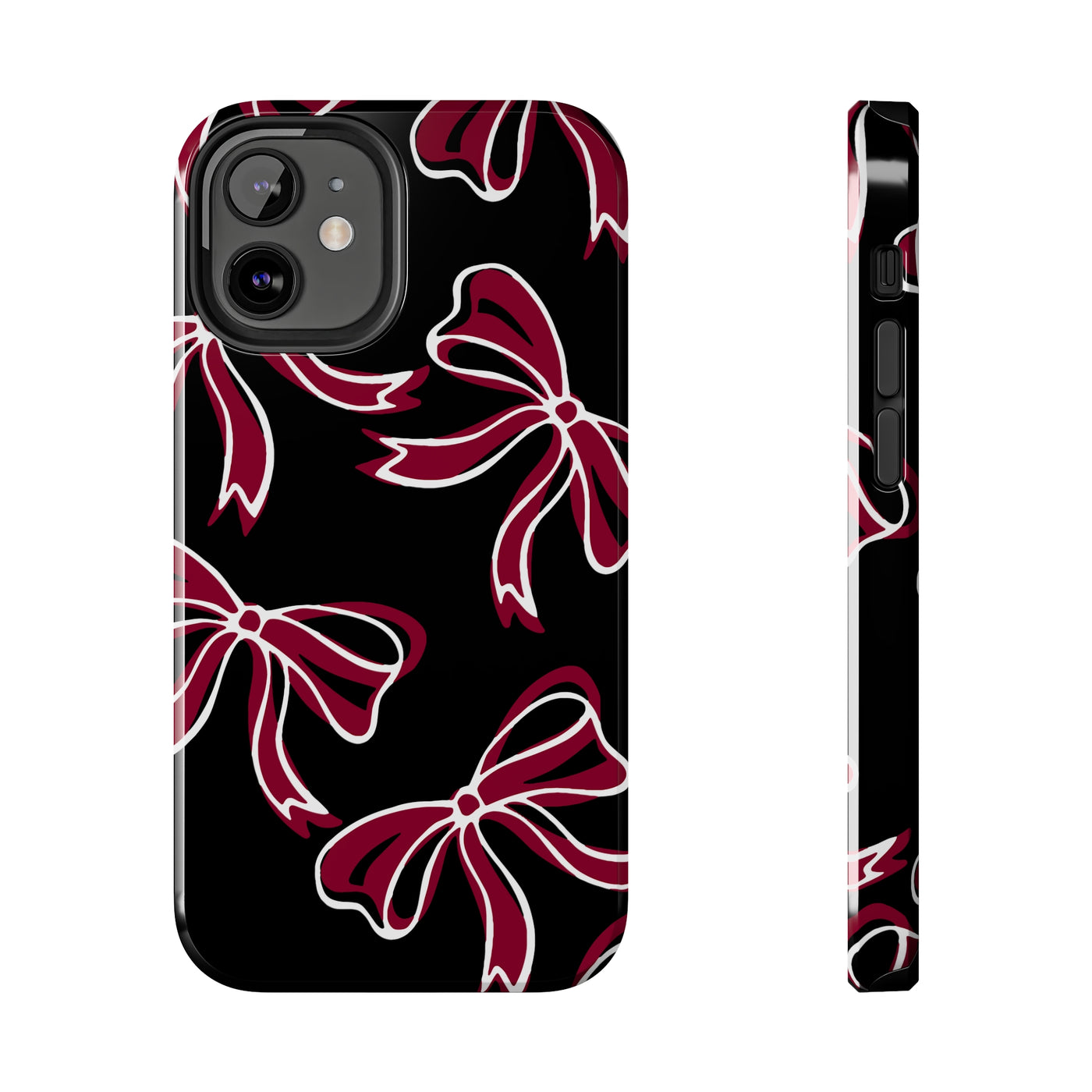 Trendy Bow Phone Case, Bed Party Bow Iphone case, Bow Phone Case, - South Carolina, Gamecocks, USC, garnet and black