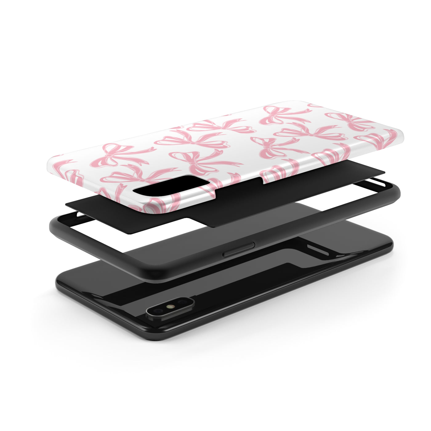 Trendy Pink Bow Phone Case - Coquette Aesthetic