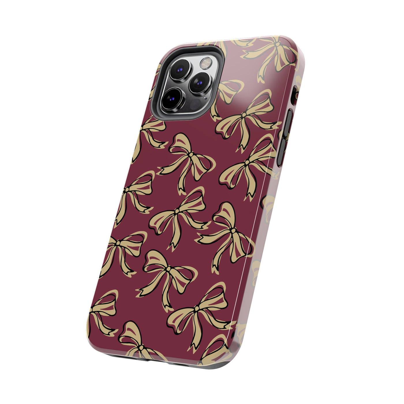 Small Bow FSU Phone Case - Burgandy