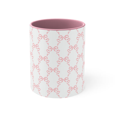 11oz Coquette Pink Bow Ceramic Mug