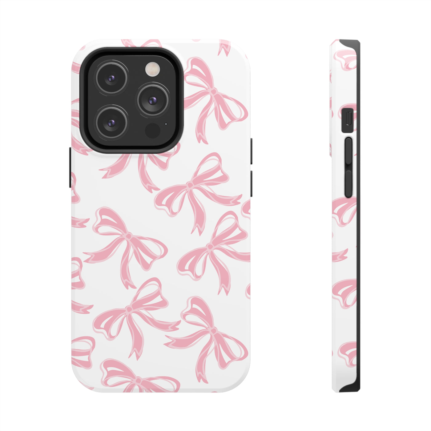 Trendy Pink Bow Phone Case - Coquette Aesthetic
