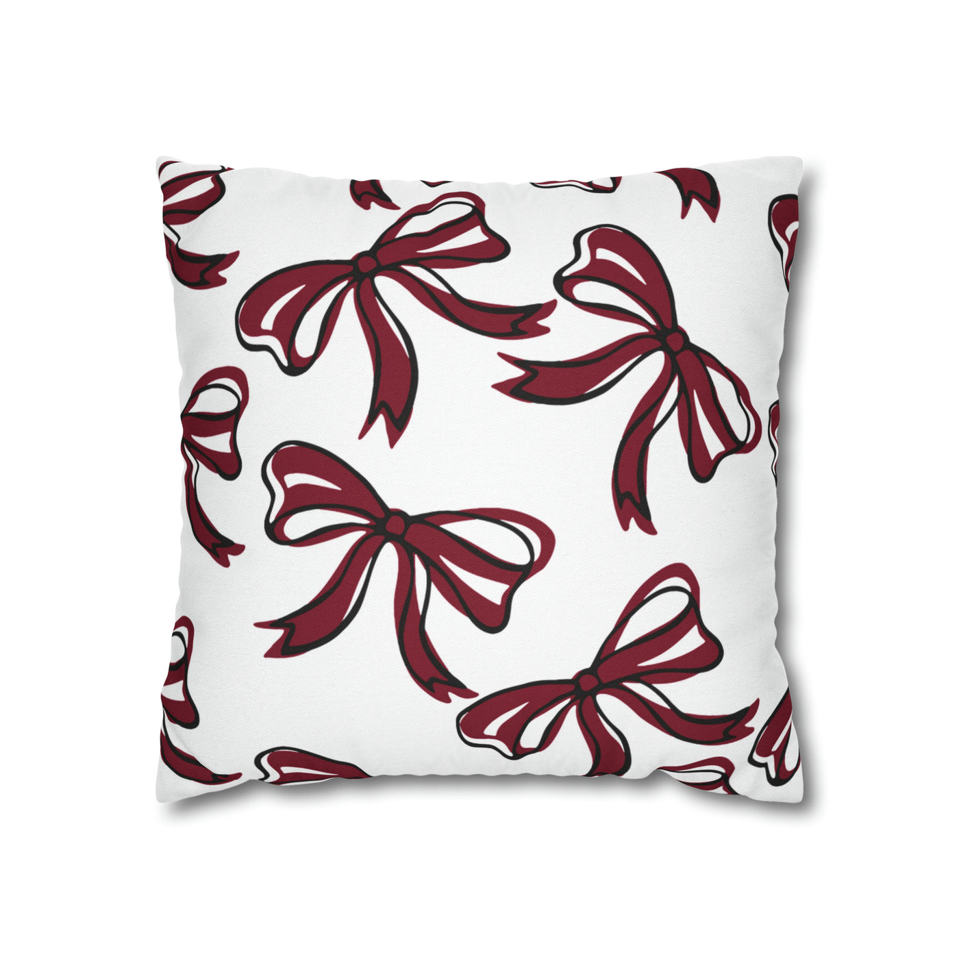 Trendy Bow College Pillow Cover - Dorm Pillow, Graduation Gift,Bed Party Gift,Acceptance Gift,College Gift, South Carolina, Gamecocks, USC