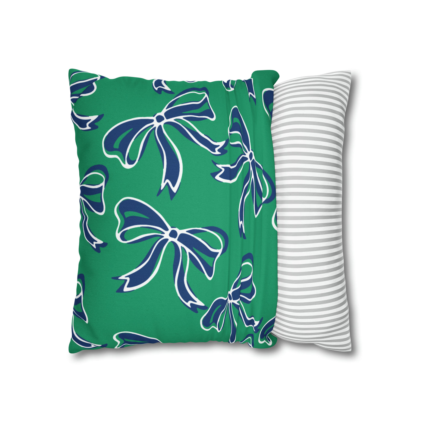 Trendy Bow College Pillow Cover - Dorm Pillow, Graduation Gift, Bed Party Gift, Acceptance Gift, College Gift, Florida Gulf Coast, FGCU