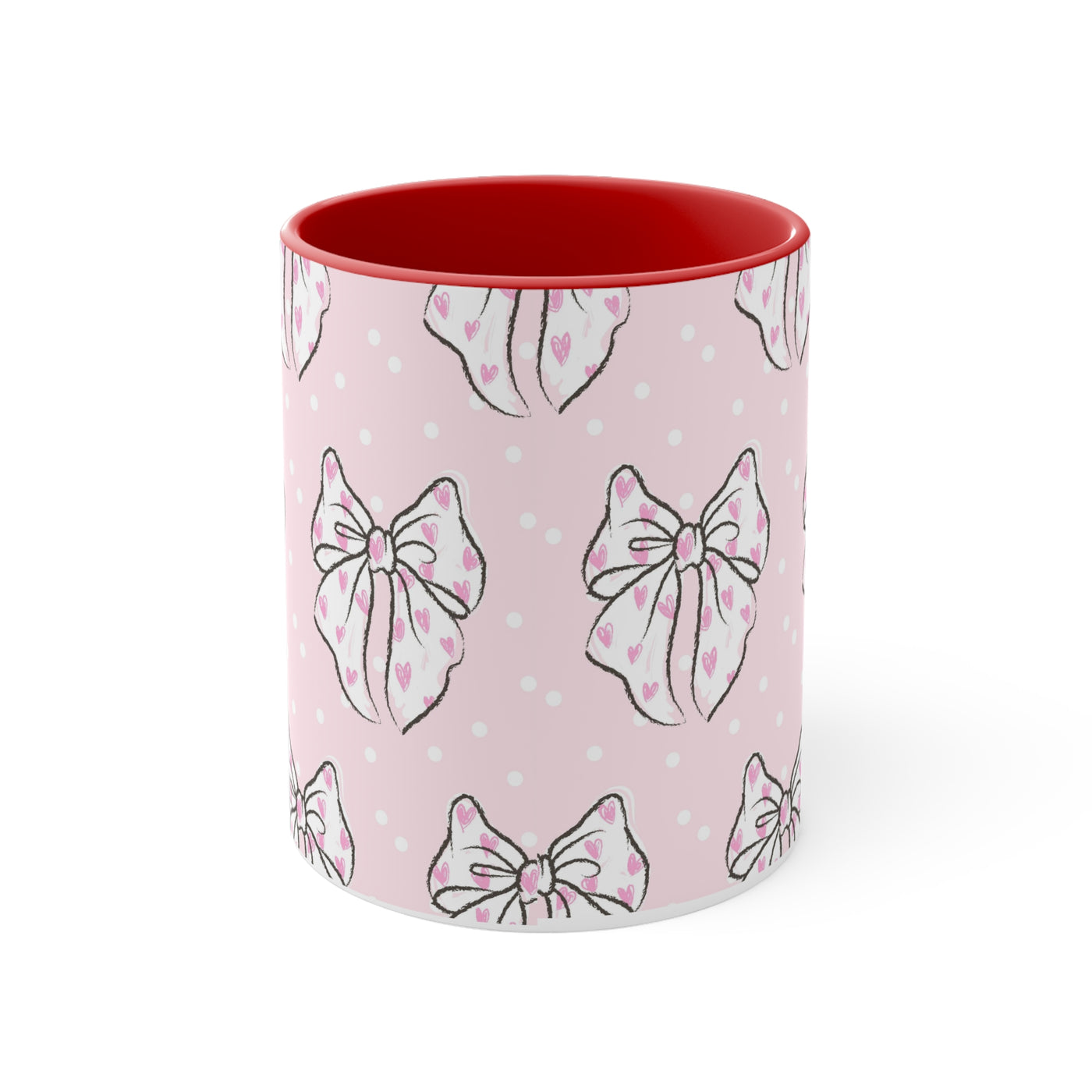 Coquette Pink Bow Ceramic Mug