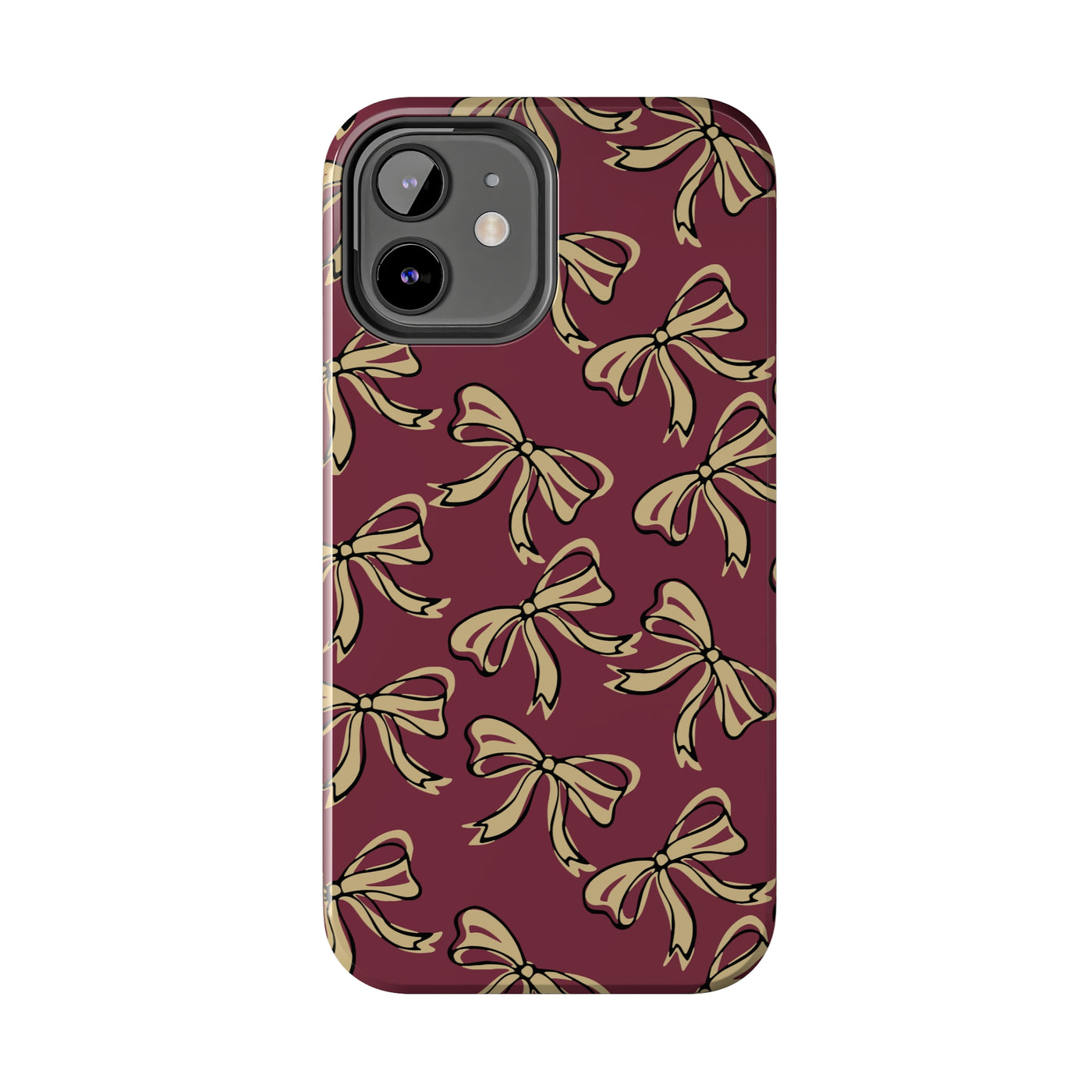 Small Bow FSU Phone Case - Burgandy