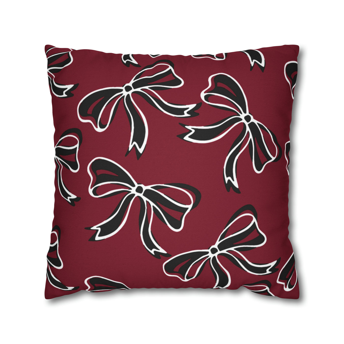 Trendy Bow College Pillow Cover - Dorm Pillow, Graduation Gift,Bed Party Gift,Acceptance Gift,College Gift, South Carolina, Gamecocks, USC