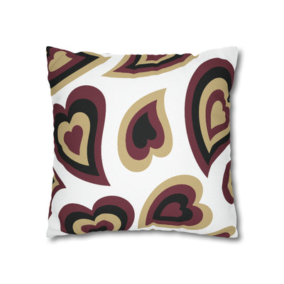 Retro Heart Pillow - garnet & gold, Heart Pillow, Hearts, Valentine's Day, FSU, Elon, Boston College, Bed Party Pillow, Camp, dorm decor,